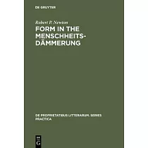 Form in the Menschheitsdämmerung