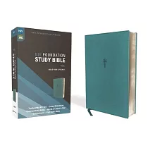 Niv， Foundation Study Bible， Leathersoft， Teal， Red Letter