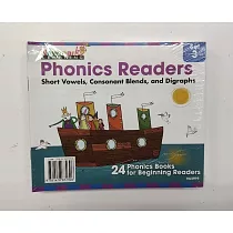 Newmark Phonics Readers Box 3： Short Vowels， Consonant Blends & Digraphs (24 Bks/1AG/Audio Code)