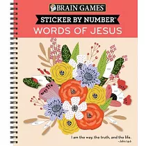 Brain Games ─ Sticker by Number： Words of Jesus (28 Images to Sticker)