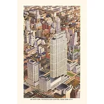 Vintage Journal Aerial View of Rockefeller Center， New York City
