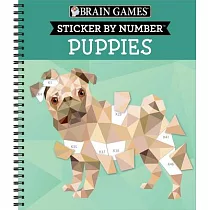 Brain Games ─ Sticker by Number ─ Puppies