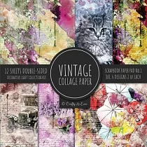 Christian Stoll Abstract Pattern Scrapbook Paper: 20 Sheets: One-Sided  Decorative Paper for Decoupage and Collage (Paperback)