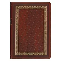 KJV Study Bible， Standard King James Version Holy Bible， Thumb Tabs， Ribbons， Faux Leather， Saddle Tan/Diamond Debossed