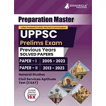 Preparation Master UPPSC Prelims Exam： 30 Solved Previous Year Papers (Paper I and Paper II) with Free Access To Online Tests