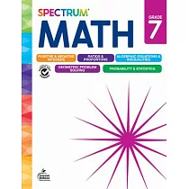 Spectrum Math Workbook， Grade 7
