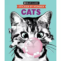 Brain Games ─ Sticker by Number： Cats： Volume 2