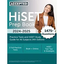 HiSET Prep Book 2024─2025： 2 Practice Tests and HiSET Study Guide for All Subjects [4th Edition]