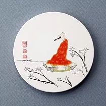 ◆明日樂自在◆蔡志忠 禪吸水杯墊─禪3