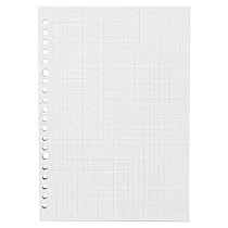 [MUJI 無印良品]植林木不易透色活頁紙/A5.方眼.5mm.100頁