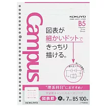 KOKUYO 學習專用Campus活頁紙─理組圖表31行