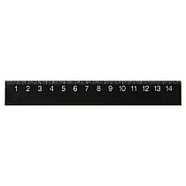 [MUJI 無印良品]雙面刻度直尺/15cm.黑