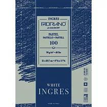【Fabriano】Ingres粉彩畫本，白， 90G，21x29.7，100張
