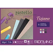 【Fabriano】Tiziano粉彩畫本，160G，29.7X42，30張，6色深色