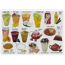 我愛台灣明信片●台灣飲料(4張組)