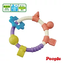 【日本People】環狀手搖鈴咬舔玩具
