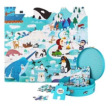 【JoanMiro 原創美玩】自然探索拼圖─南極冒險(52PCS) JM10636