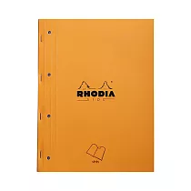 【Rhodia】橘皮側釘式 4邊孔 A4+ Seye線內頁_80張_