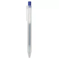 [MUJI無印良品]自由換芯按壓滑順膠墨筆/藍0.5mm