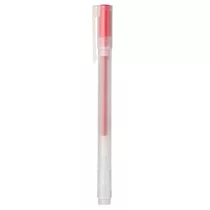 [MUJI無印良品]自由換芯附蓋膠墨筆/紅0.38mm