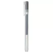 [MUJI無印良品]自由換芯附蓋膠墨筆/黑0.5mm