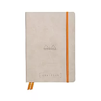 【Rhodia|GoalBook】A5_象牙色5x5方格_精裝軟皮封面_米色