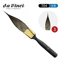 德國Da vinci達芬奇 704 仿松鼠毛 合成纖維拉線筆 劍鋒刷3號