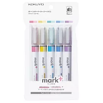 KOKUYO Mark+獨角仙螢光筆同色系─ 5色入