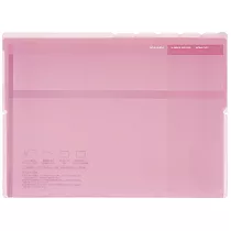 KOKUYO Glassele橫式5層資料夾A4─淺粉