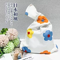【Sayaka紗彌佳】京都和風結經典印花系列手腕包 ─經典小花款