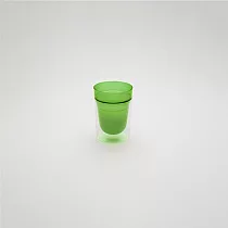 smith&hsu 白毫雙層玻璃杯 / 綠色 320ml