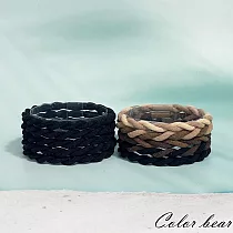 【卡樂熊】基本纏繞高彈力5入組造型髮束/髮圈(兩色)─ 黑色