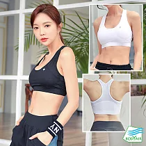 【BODYAIR嚴選】美胸挺背健身內衣(健身.瑜珈.慢跑.運動內衣.運動BRA) XL 白