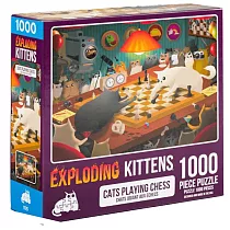 【GoKids】爆炸貓1000片拼圖： 對弈中的貓 英文版