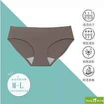 【Heimelig直立棉】低腰無痕透氣抑菌親膚內褲 K43 (咖啡) M 咖啡色
