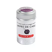 【Herbin|珍珠彩墨】Larmedecassis卡式墨水管_罐裝_6入_ 黑醋栗之淚