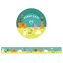 表現社 AIUEO 透明膠帶 SUNNY DAYS