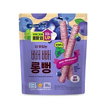 韓國【BEBECOOK】寶膳 嬰幼兒初食綿綿貝貝棒─ 藍莓優格(40g)