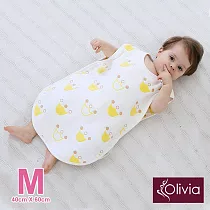 【Olivia】全棉六層紗 寶寶兒童四季防踢被背心 1─2Y 黃色皇冠