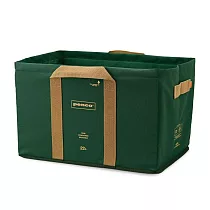 【日本HIGHTIDE】Penco Box Tote 可折疊收納箱 ‧ 深綠色
