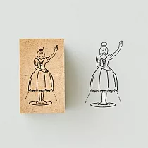 【日本SANBY】趣味笑笑印章 ‧ 感謝/桌上的燈檯女孩