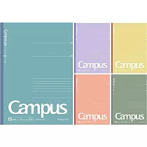 KOKUYO Campus 2023限定點線筆記本(5冊裝)─ 暗彩B：行高6mm
