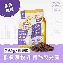 【毛起來】【毛食事計畫】 護膚無穀貓糧─S22雞鴨與鮮魚 1.5kg