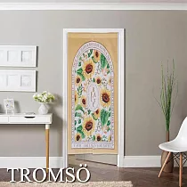 TROMSO厚白棉麻風尚門簾─ D52愛慕葵園(180cm)
