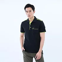 【遊遍天下】MIT台灣製男款抗UV防曬速乾吸濕排汗機能POLO衫(GS1004) 2XL 黑色
