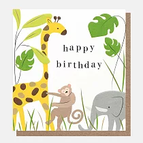 Caroline Gardner 英國進口生日賀卡 草原動物