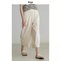 ltyp旅途原品 60支匹馬棉個性時髦大蘿蔔褲 M L─XL L 雪米白