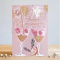 【LOUISE TILER】Wife Anniversary Bubbles 愛情卡#AA058
