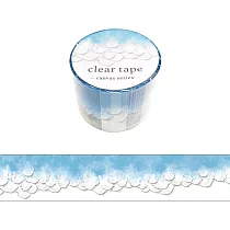MINDWAVE canvas series clear tape油畫風透明膠帶 波浪藍