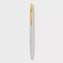 【BALLOGRAF|原子筆】瑞典筆_官方授權代理_EPOCA紀元奢華系列_全塑膠筆身_鍍金件_ 白 白